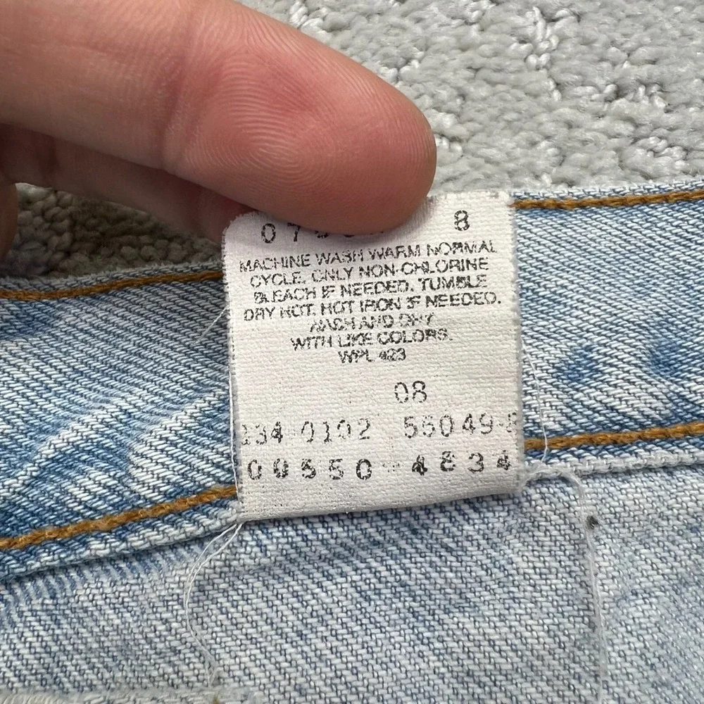 VINTAGE Y2k Levis 550 Jeans Men 36x34(34x33.5) Relaxed Fit Blue Denim Distressed